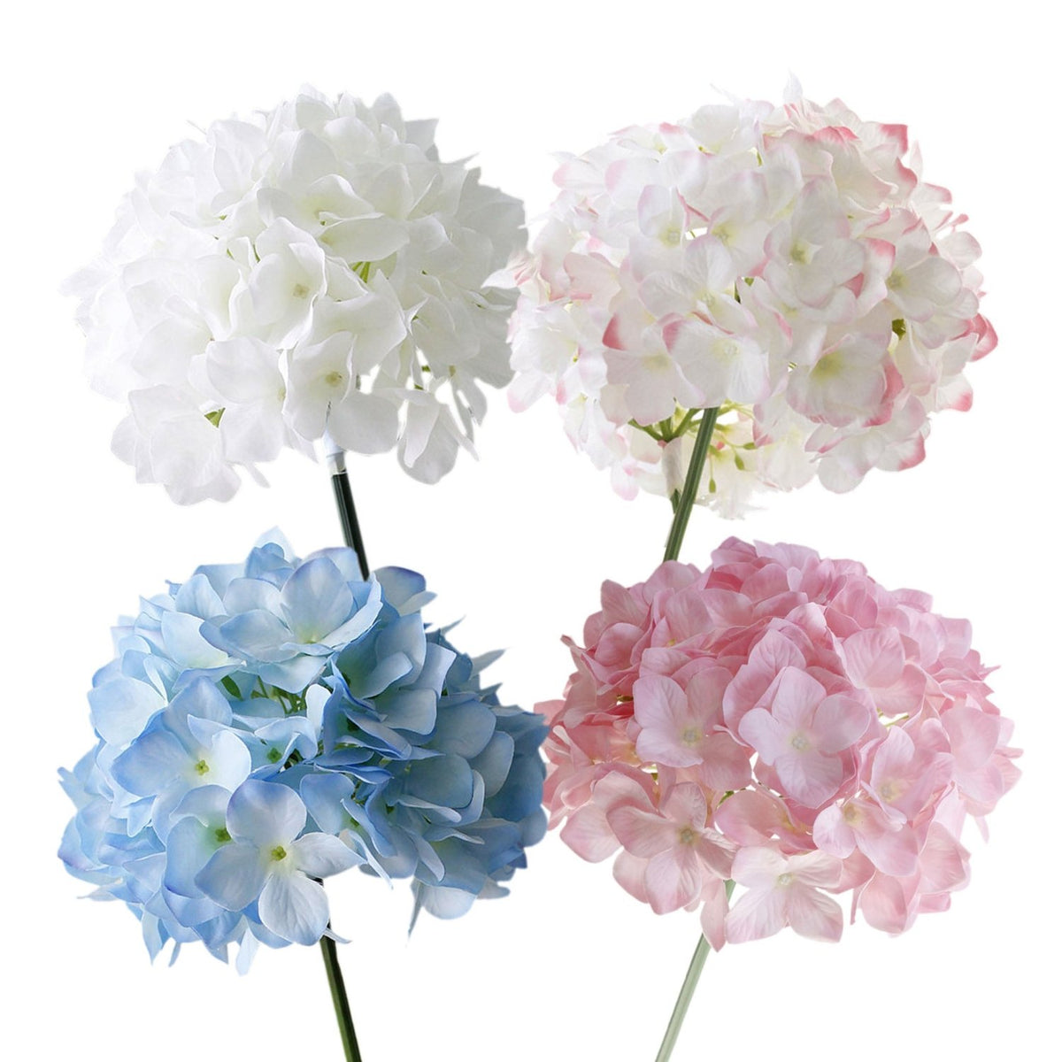 Large Head Hydrangea Simulation Fake Flowers for Home Party Wedding Decoration - VANRINA
