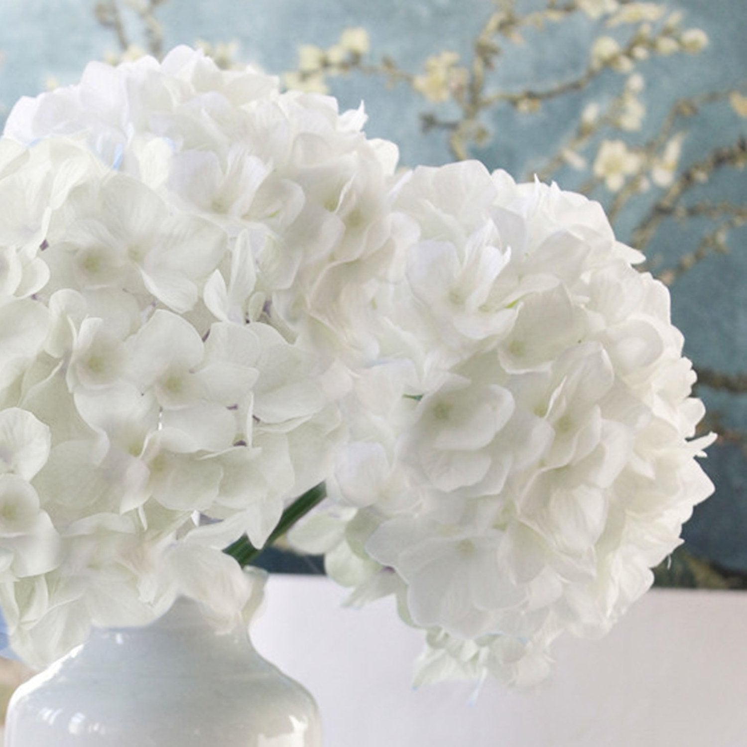 Large Head Hydrangea Simulation Fake Flowers for Home Party Wedding Decoration - VANRINA