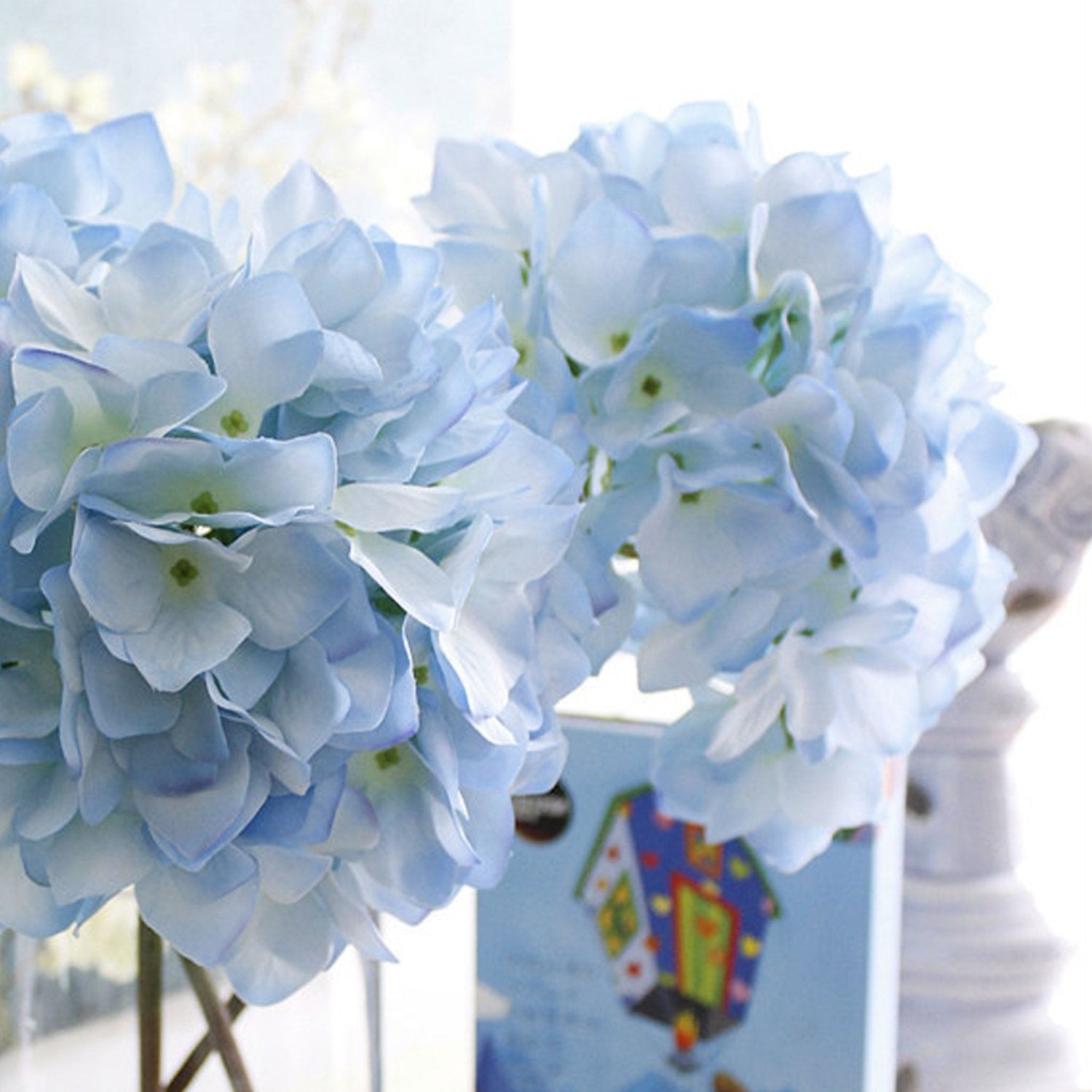 Large Head Hydrangea Simulation Fake Flowers for Home Party Wedding Decoration - VANRINA