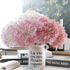 Large Head Hydrangea Simulation Fake Flowers for Home Party Wedding Decoration - VANRINA
