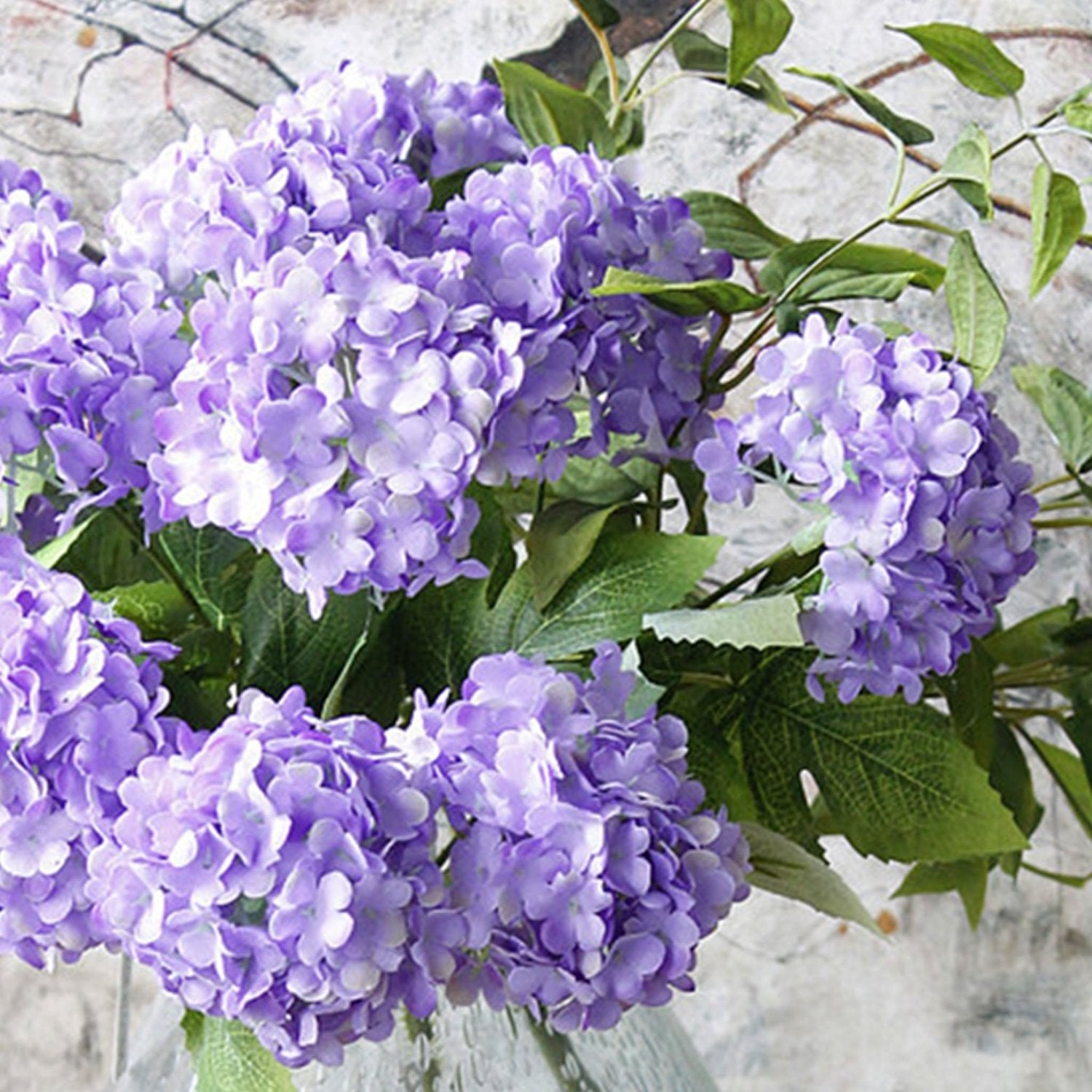 Lilac Hydrangea Small Flower Bunch - VANRINA