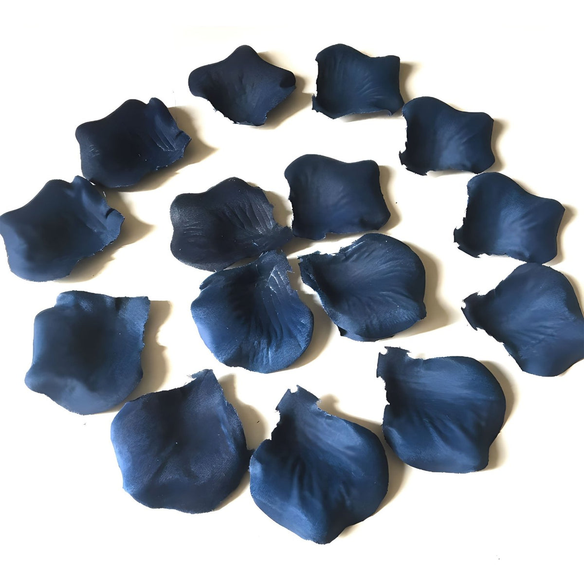 Navy Blue Rose Fake Rose Petals Quality Fabric Petals 500pcs - VANRINA