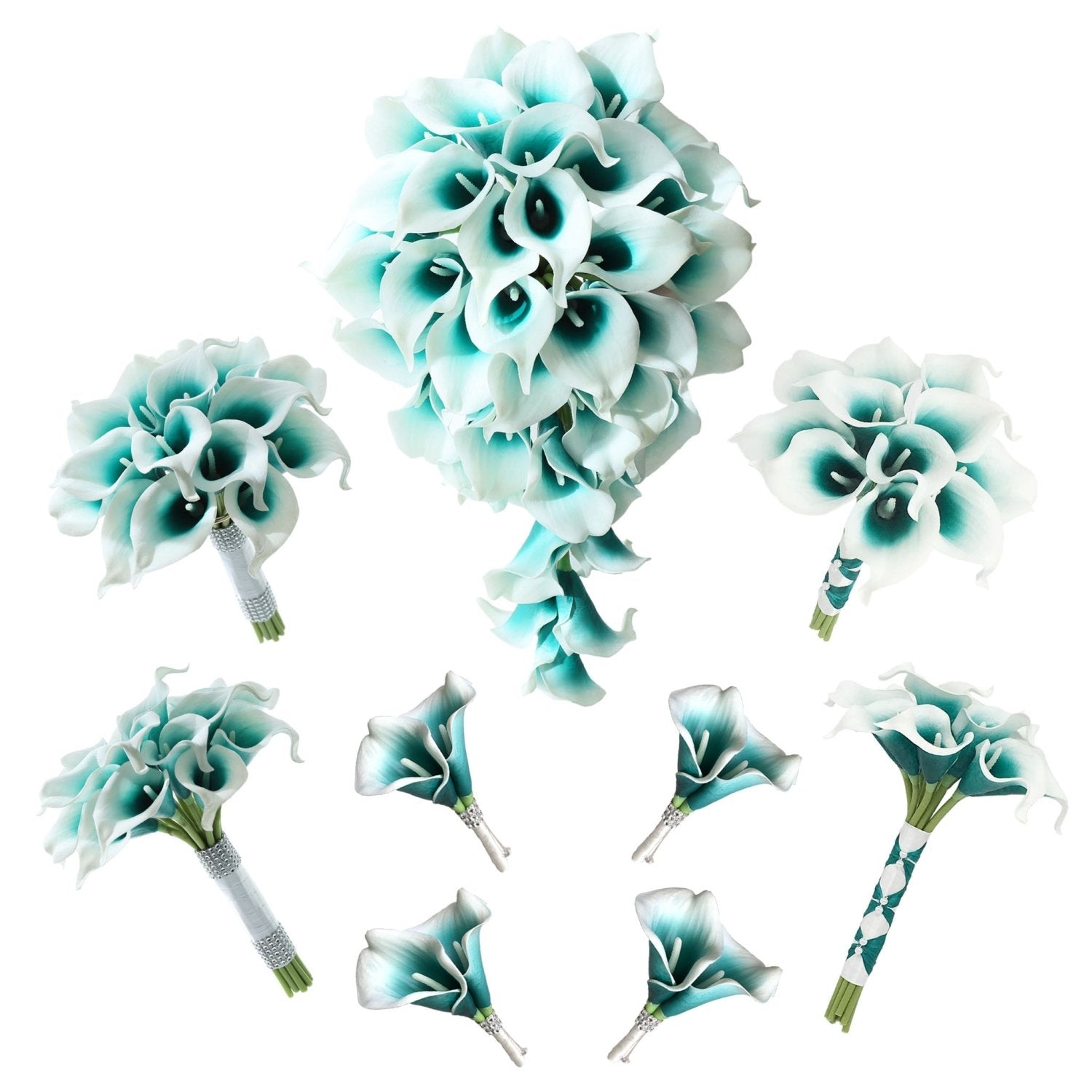 Oasis Flower Wedding Bouquets for Bridal Bridesmaids - VANRINA