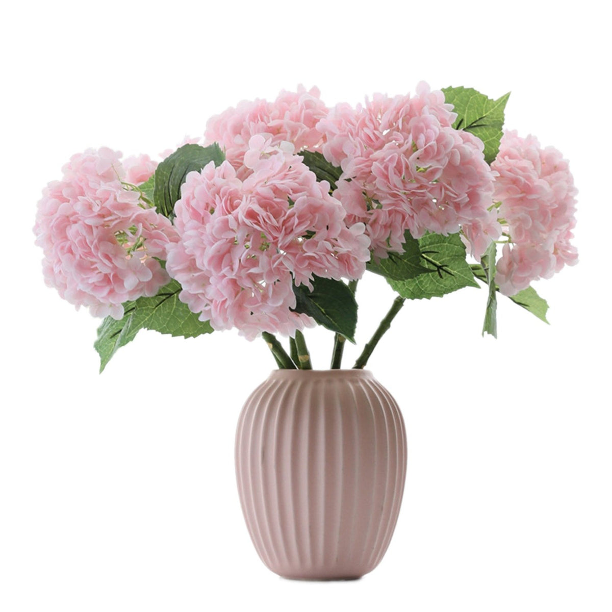 Pastel Light Pink Hydrangea Real Touch Hydrangea - VANRINA