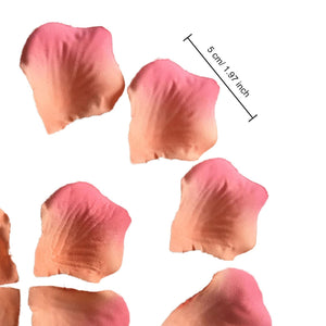 Peach Coral Flower Petals Micropeach Fabric Petals 500pcs - VANRINA