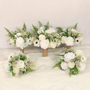 Peony Bouquet Boho Wedding Bridal Bouquet Anemones Corsage - VANRINA