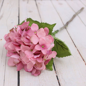 Pink Hydrangea Real Touch Flowers 6pcs - VANRINA