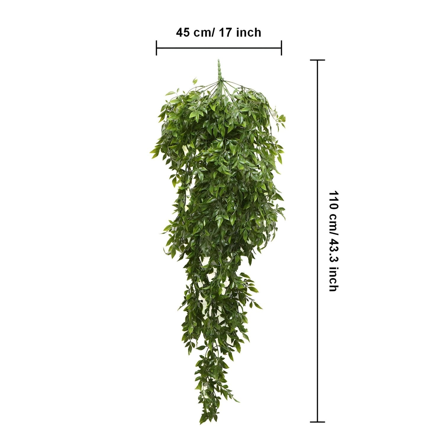 Plastic Fake Hanging Plants for Indoor Wall Decor - VANRINA
