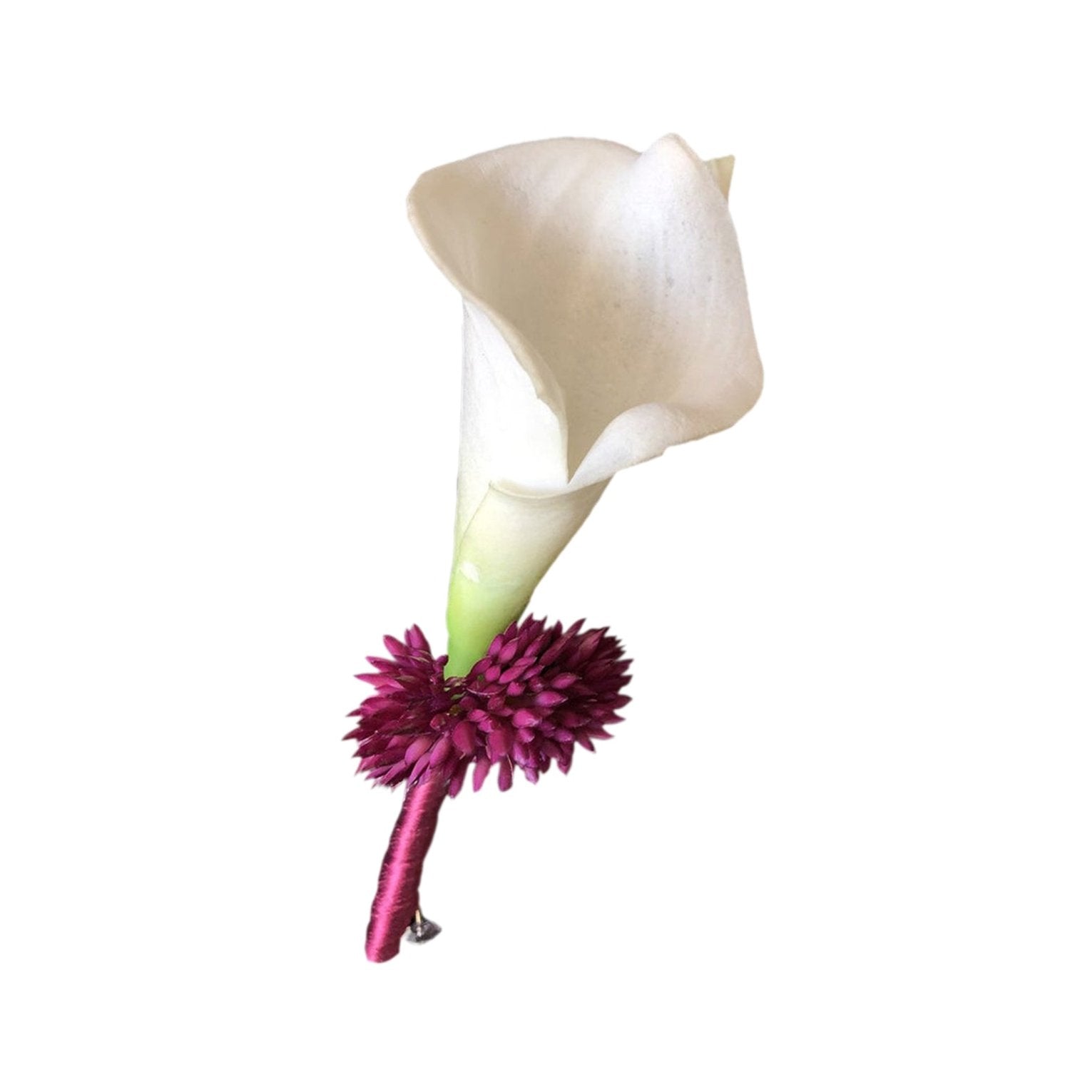Prom Boutonnieres White Calla Lily Corsages and Boutonnieres - VANRINA