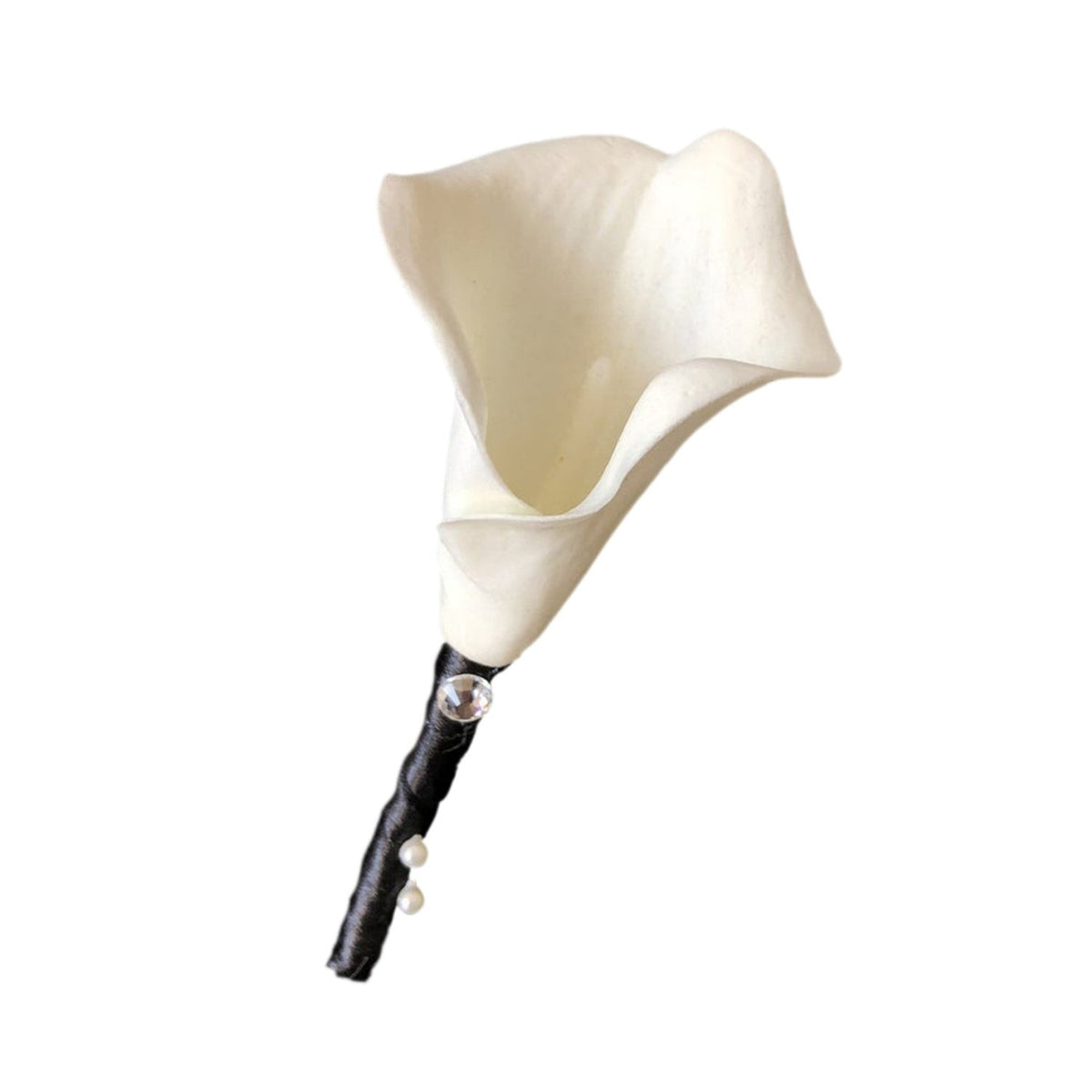 Prom Boutonnieres White Calla Lily Corsages and Boutonnieres - VANRINA