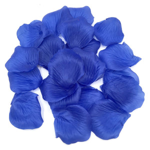 Royal Blue Silk Flower Petals Bulk Aisle Runner Confetti 1000pcs - VANRINA