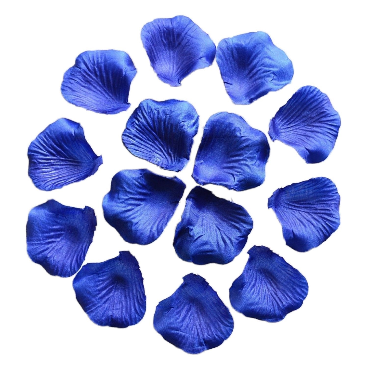 Royal Blue Silk Flower Petals Bulk Aisle Runner Confetti 1000pcs - VANRINA