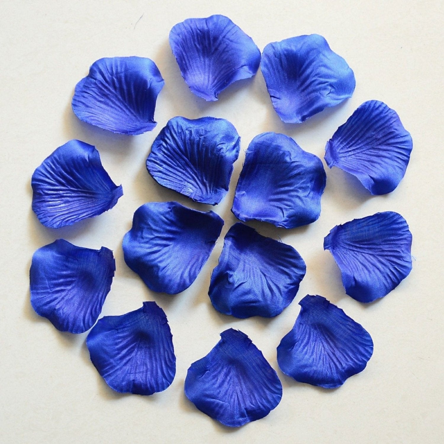 Royal Blue Silk Flower Petals Bulk Aisle Runner Confetti 1000pcs - VANRINA