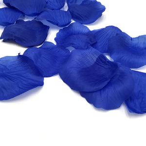 Royal Blue Silk Flower Petals Bulk Aisle Runner Confetti 1000pcs - VANRINA