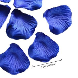 Royal Blue Silk Flower Petals Bulk Aisle Runner Confetti 1000pcs - VANRINA