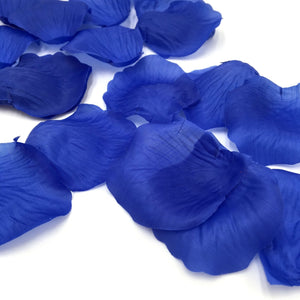 Royal Blue Silk Flower Petals Bulk Aisle Runner Confetti 1000pcs - VANRINA