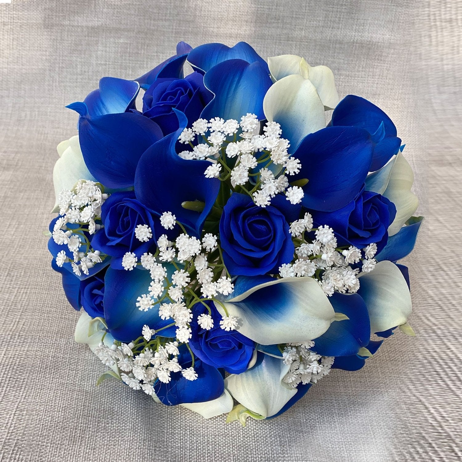 Royal Blue Wedding Bouquets Set - VANRINA