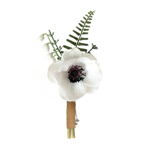 Rustic Wedding Bouquet Silk Peonies - VANRINA