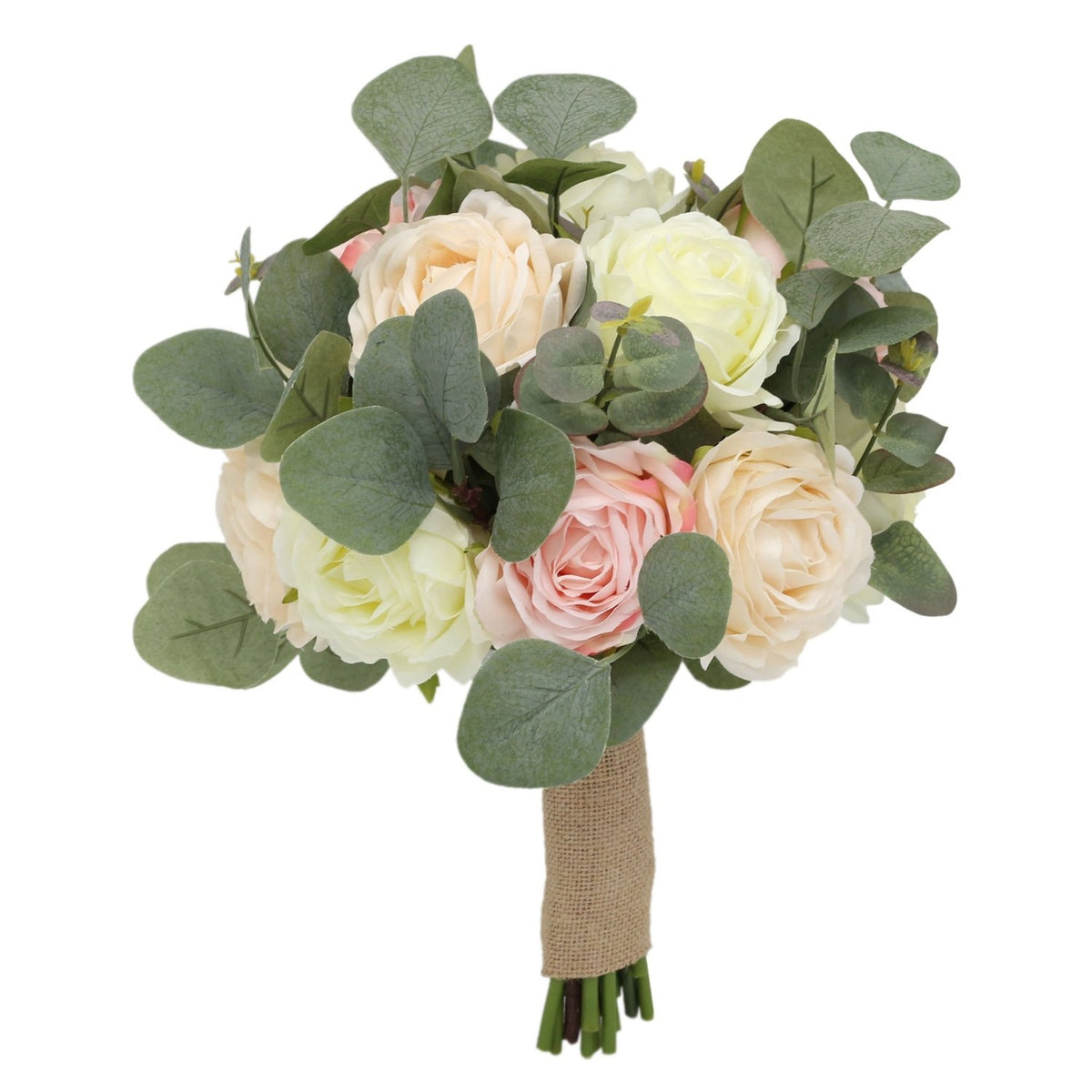 Rustic Wedding Bridal Bouquet Artificial Eucalyptus - VANRINA