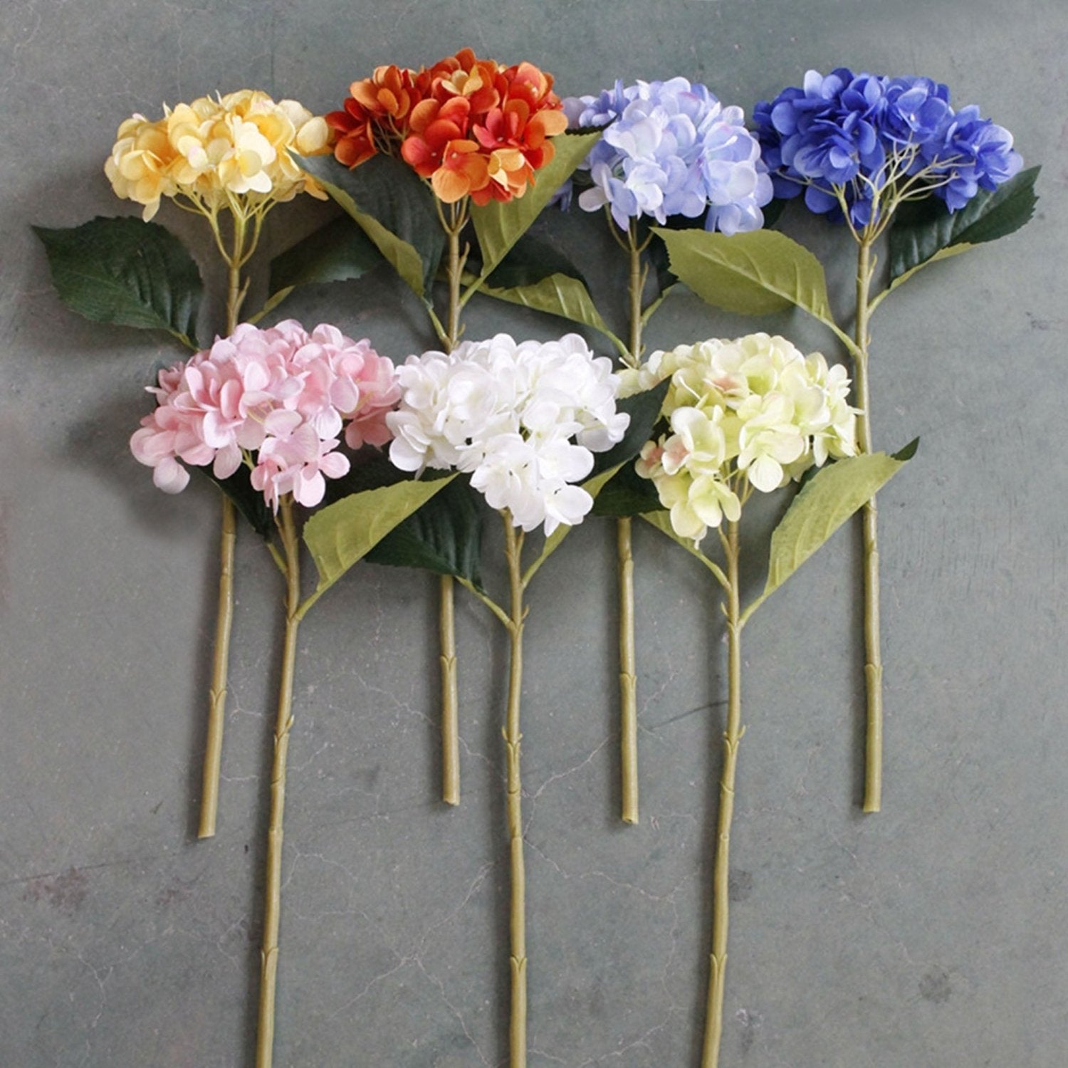 Silk Hydrangea Realist Artificial Hydrange Flowers - VANRINA