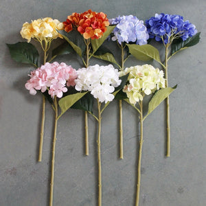 Silk Hydrangea Realist Artificial Hydrange Flowers - VANRINA