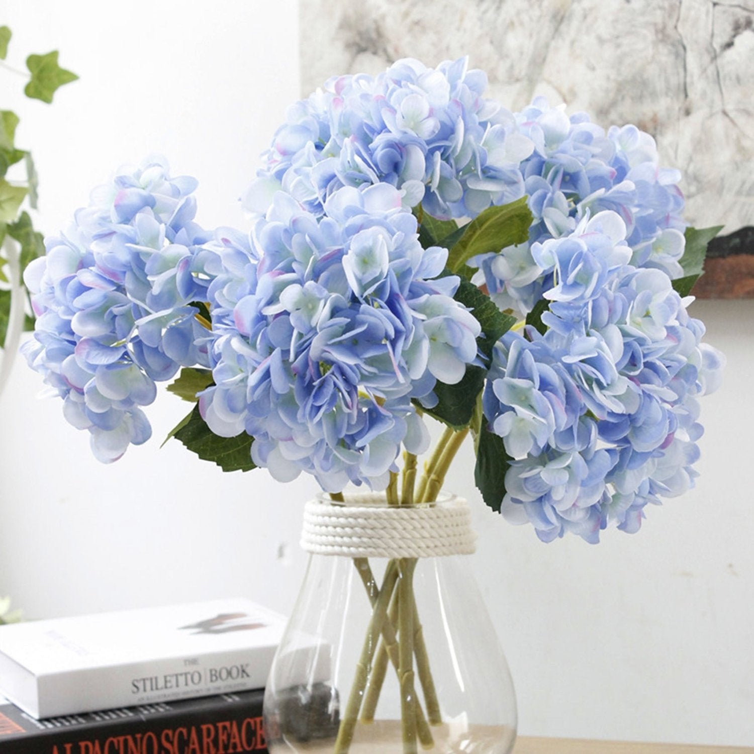 Silk Hydrangea Realist Artificial Hydrange Flowers - VANRINA
