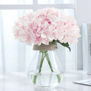 Small Artificial Hydrangea Bunch Blue White Pink Yellow - VANRINA