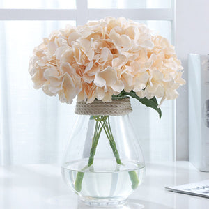 Small Artificial Hydrangea Bunch Blue White Pink Yellow - VANRINA
