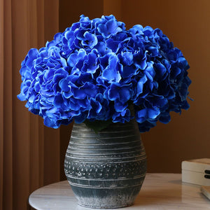 Small Artificial Hydrangea Bunch Blue White Pink Yellow - VANRINA