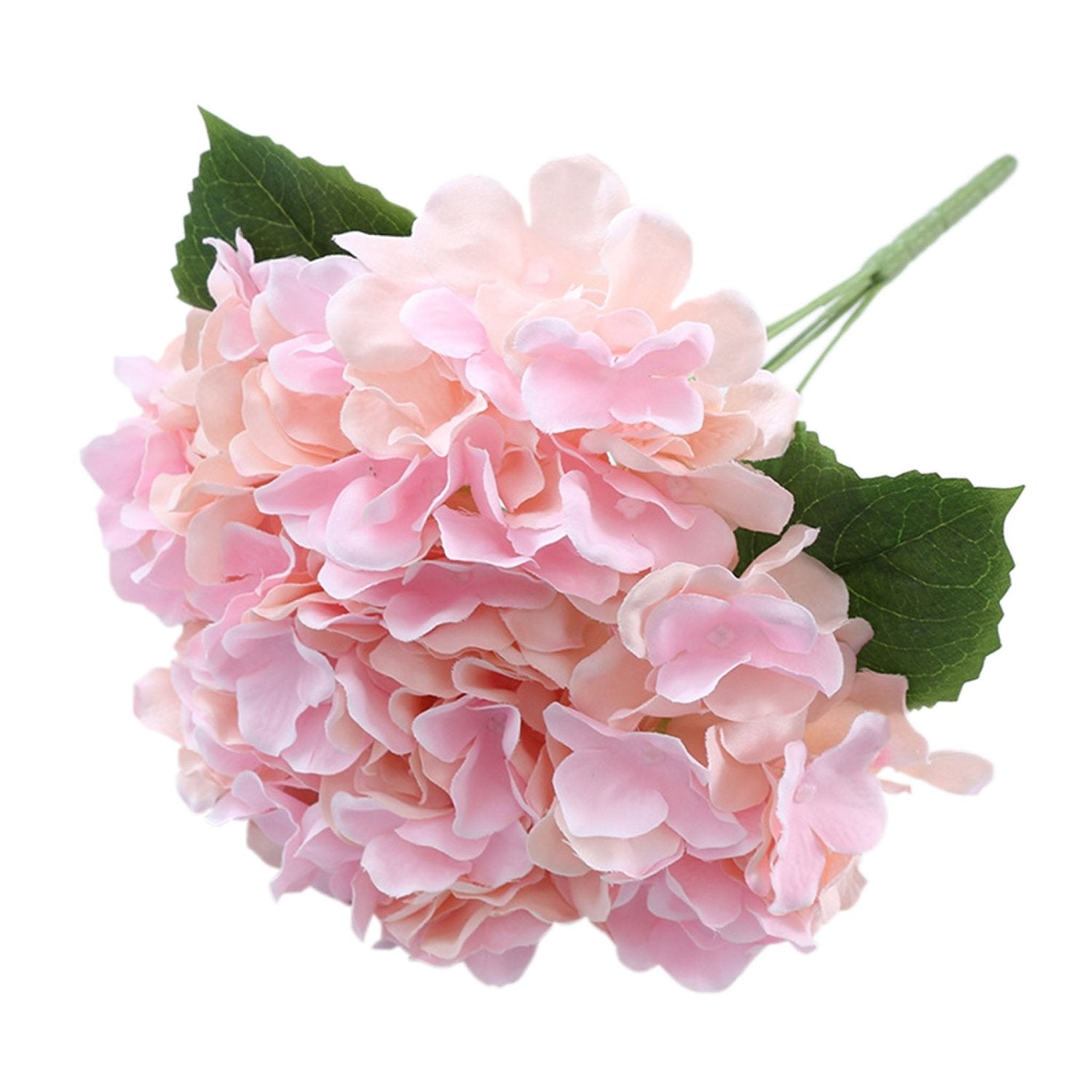 Small Artificial Hydrangea Bunch Blue White Pink Yellow - VANRINA