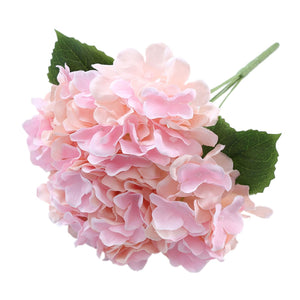 Small Artificial Hydrangea Bunch Blue White Pink Yellow - VANRINA