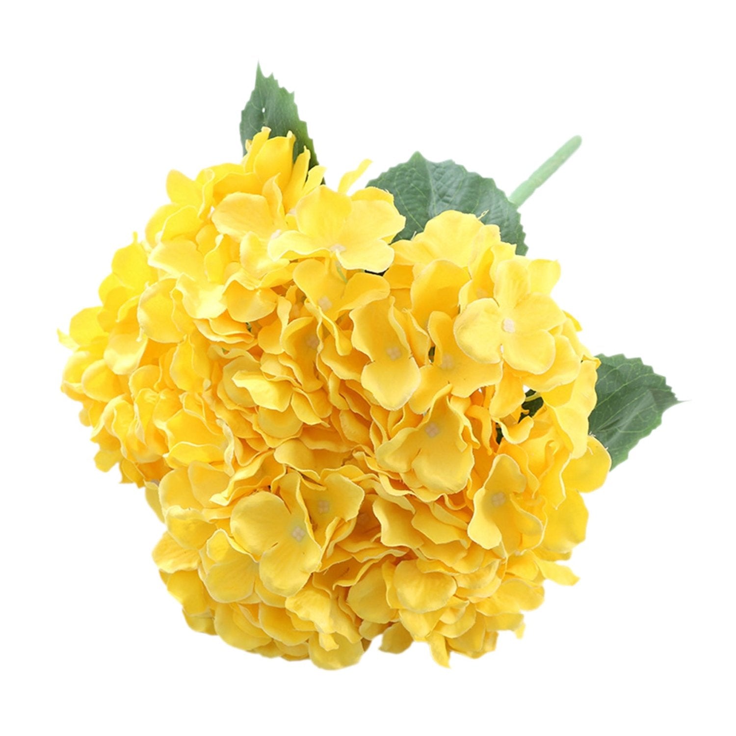 Small Artificial Hydrangea Bunch Blue White Pink Yellow - VANRINA