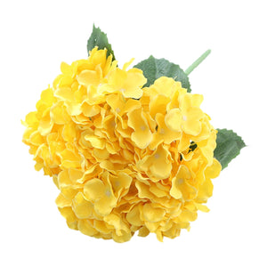 Small Artificial Hydrangea Bunch Blue White Pink Yellow - VANRINA