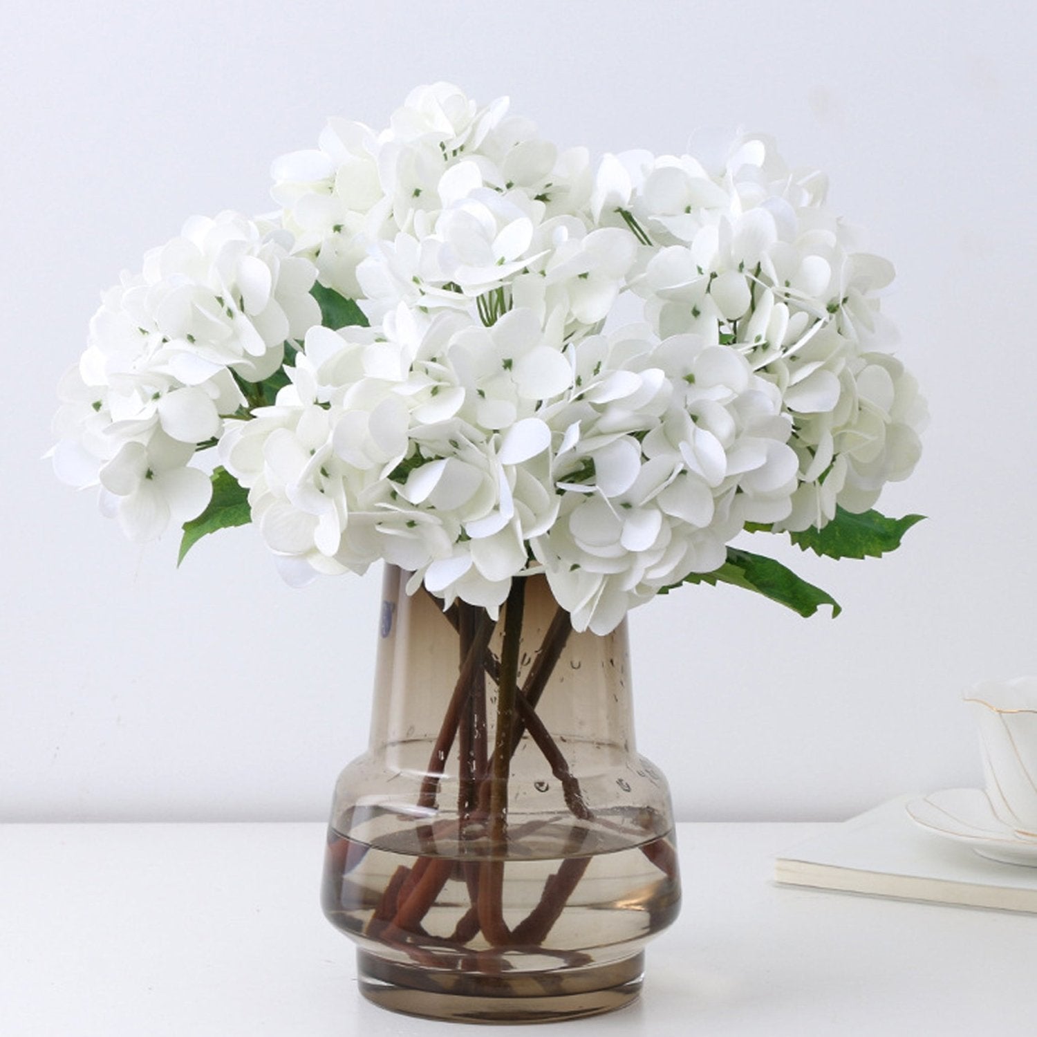 Small Blooms Fake Hydrangea Stem - VANRINA