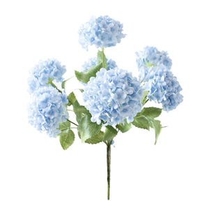 Small Blue Hydrangea Bush Silk Flowers - VANRINA