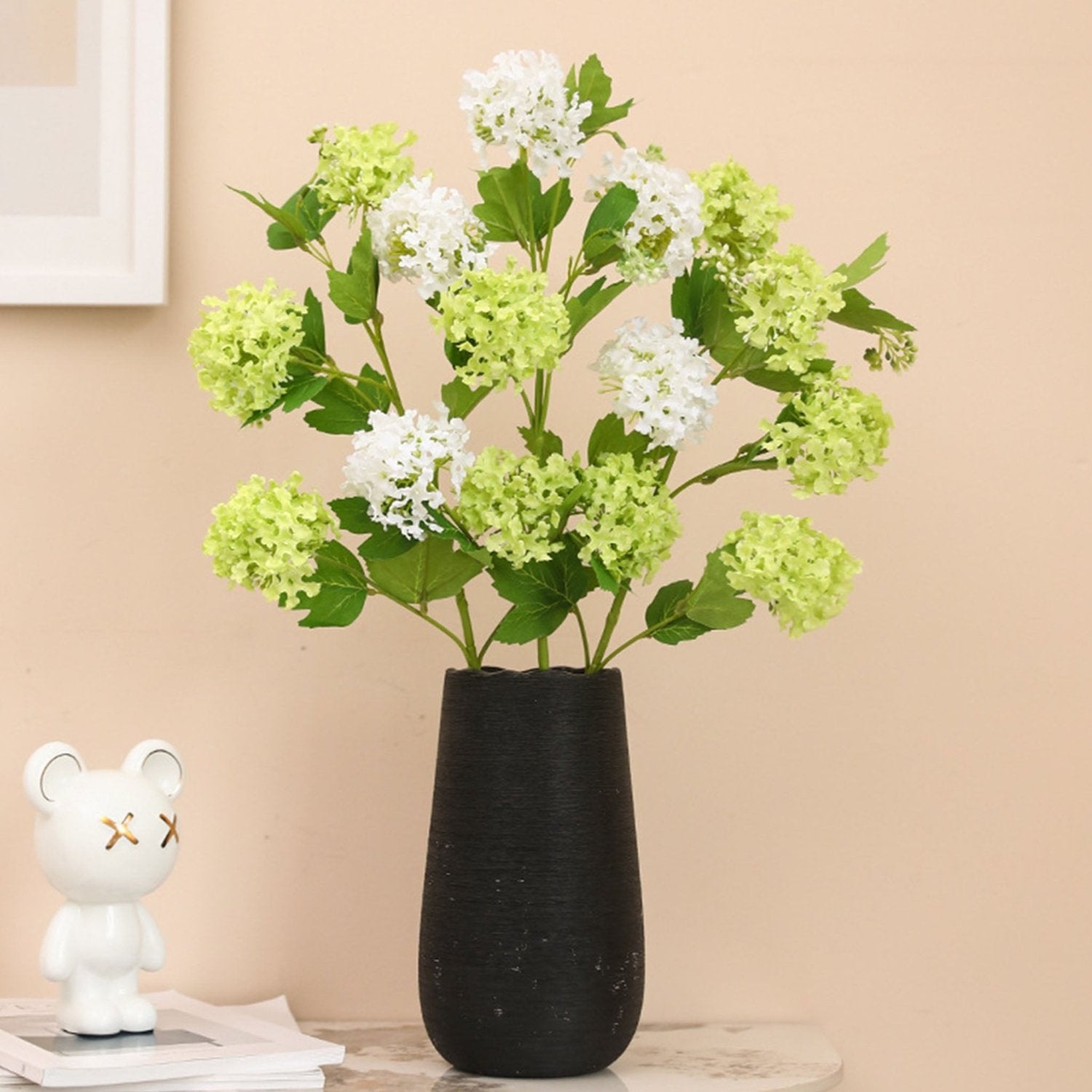 Tall Stem Artificial Silk Hydrangea Spray Flowers - VANRINA