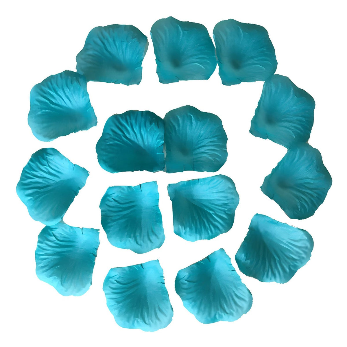 Teal Blue Flower Petals Fake Rose Petals Turquoise 500pcs - VANRINA