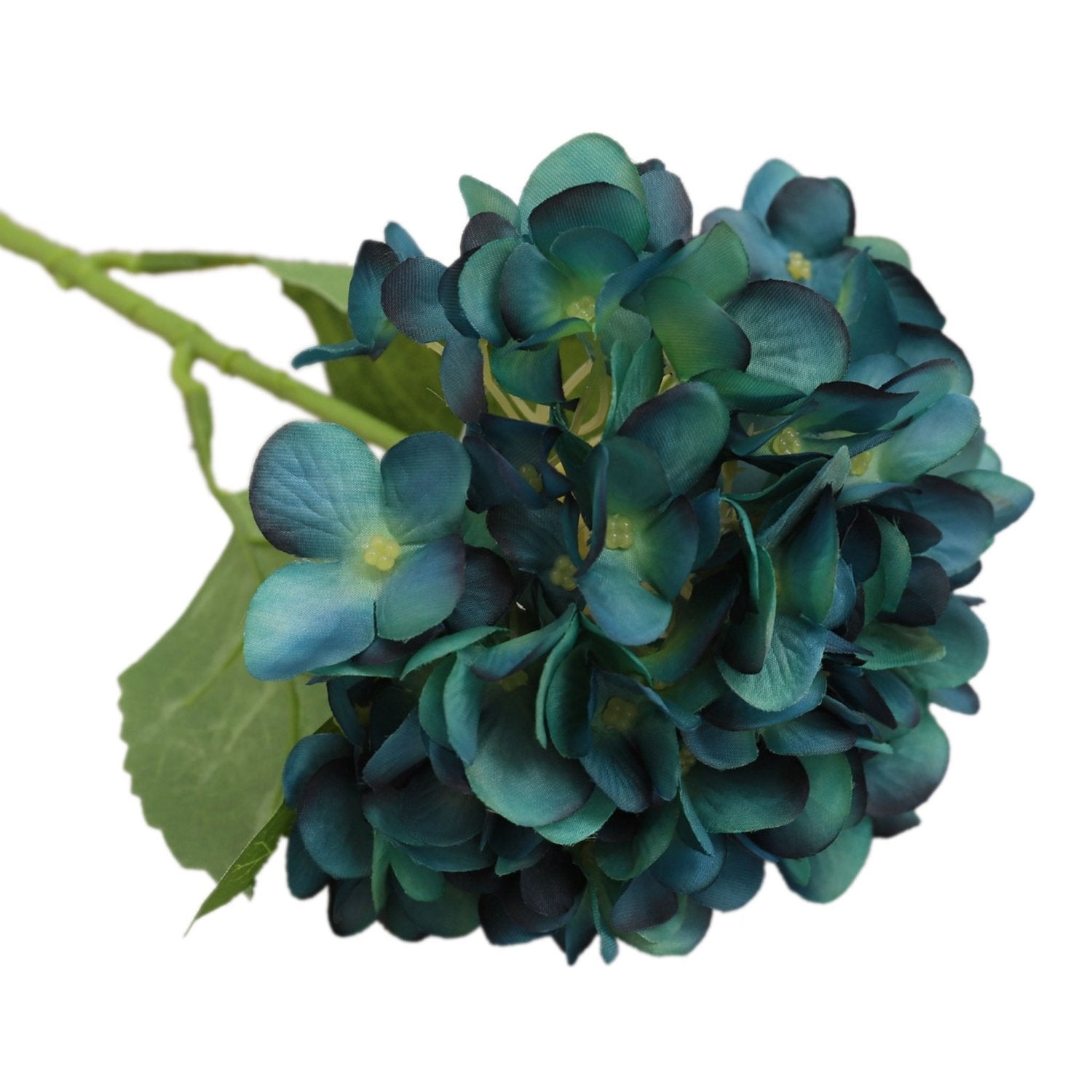 Teal Blue Wedding Flowers Artificial Hydrangea Floral Arrangement - VANRINA