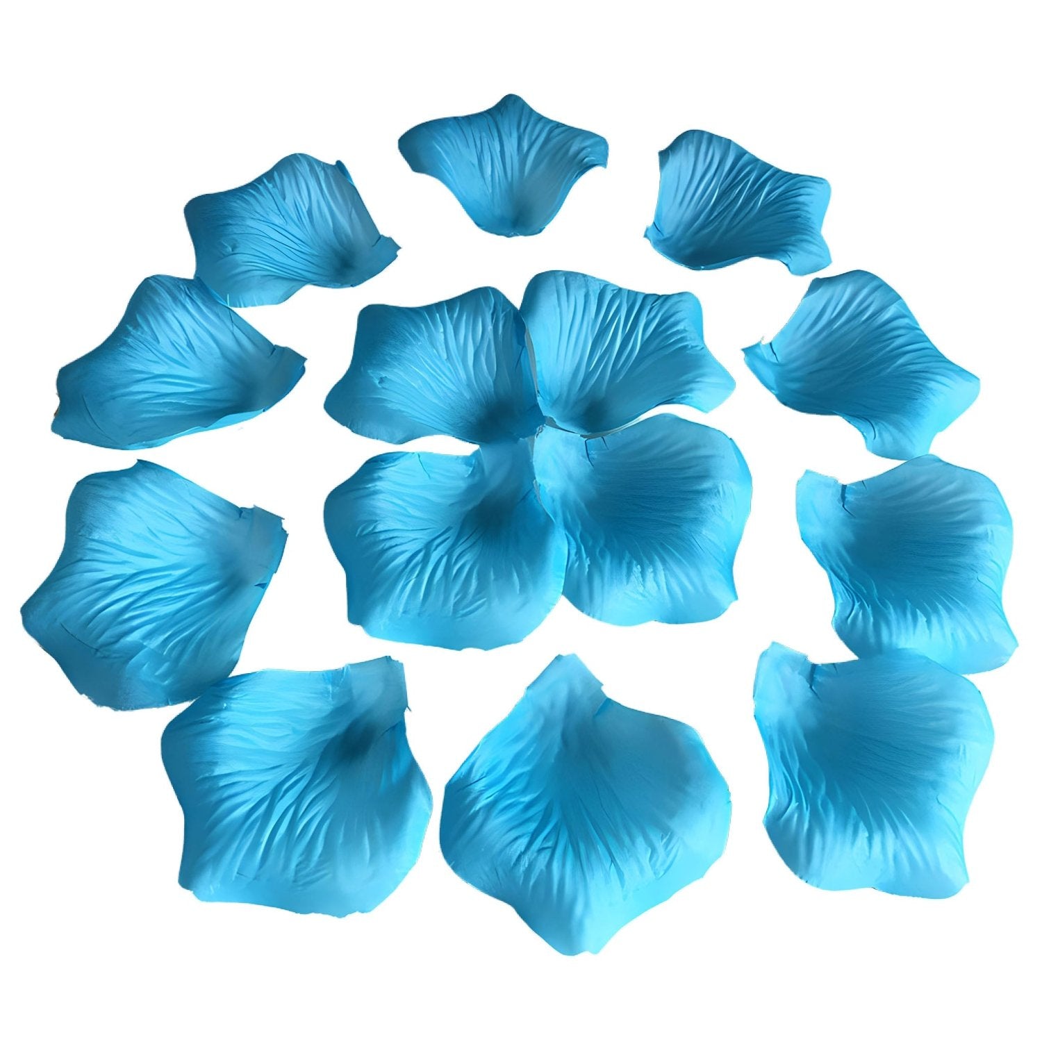 Turquoise Blue Petals Silk Rose Flowers Petals 1000pcs - VANRINA