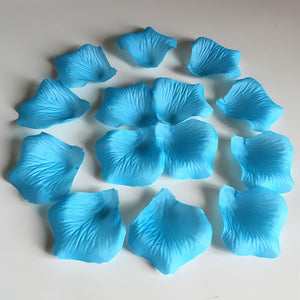 Turquoise Blue Petals Silk Rose Flowers Petals 1000pcs - VANRINA