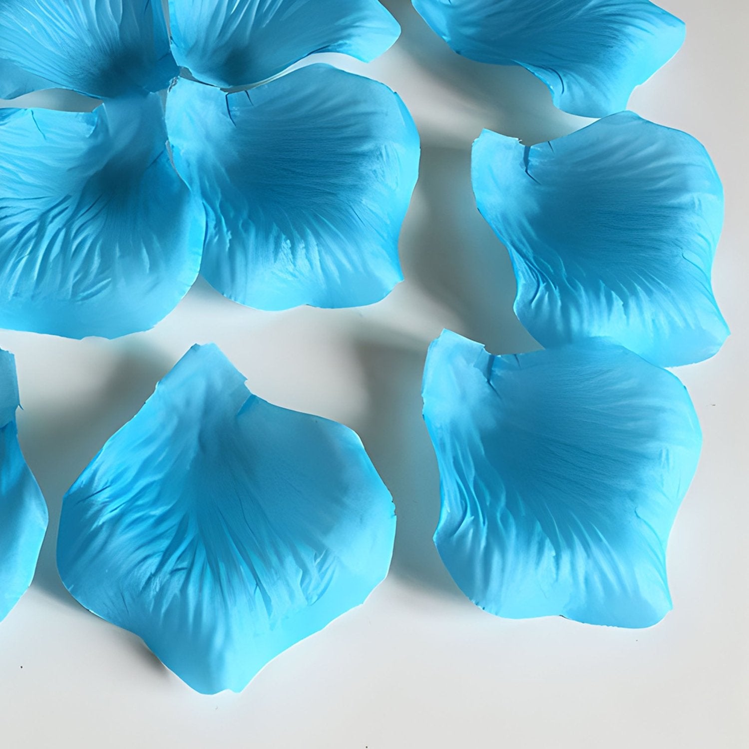 Turquoise Blue Petals Silk Rose Flowers Petals 1000pcs - VANRINA