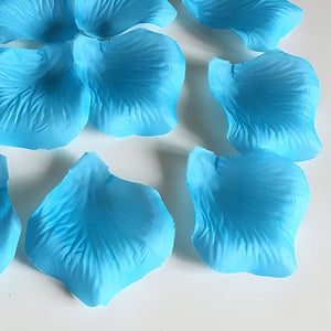Turquoise Blue Petals Silk Rose Flowers Petals 1000pcs - VANRINA