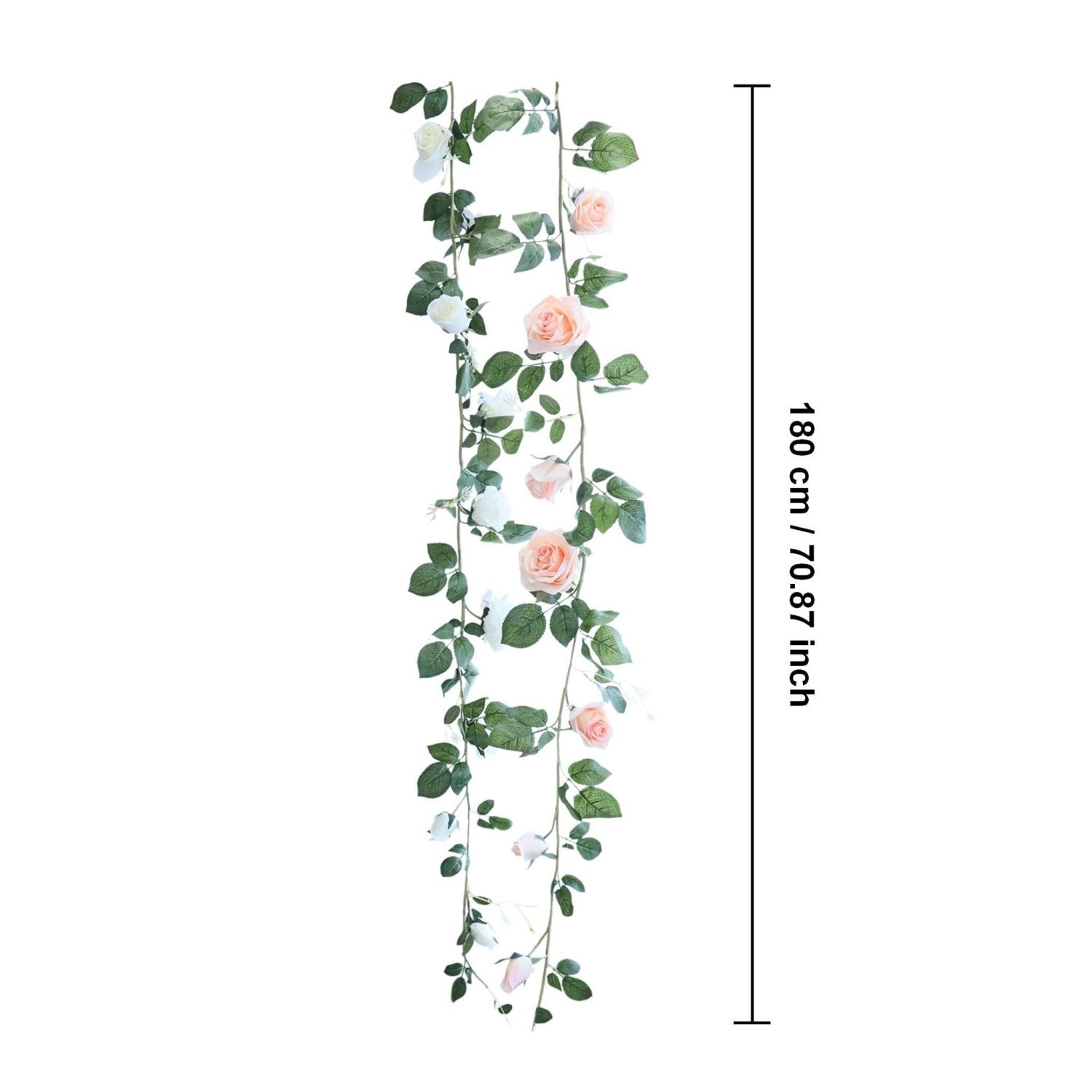 Wedding Arch Flower Vines Fake Rose Garlands for Home Indoor Outdoor - VANRINA