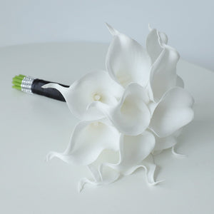 White Calla Lily Bouquets Boutonnieres Corsages - VANRINA