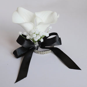 White Calla Lily Bouquets Boutonnieres Corsages - VANRINA