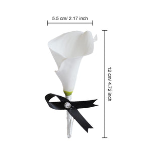 White Calla Lily Bouquets Boutonnieres Corsages - VANRINA
