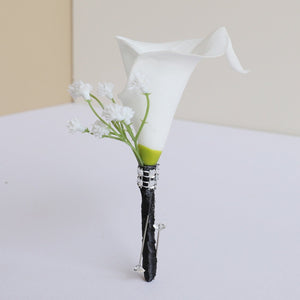 White Calla Lily Bouquets Boutonnieres Corsages - VANRINA