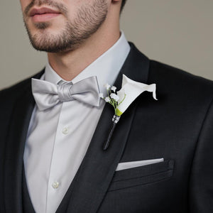 White Calla Lily Bouquets Boutonnieres Corsages - VANRINA