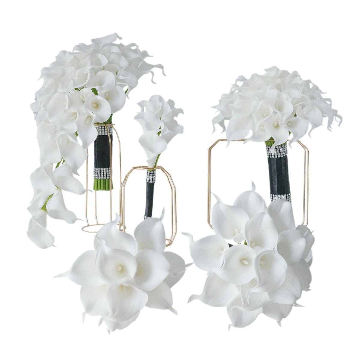White Calla Lily Bouquets Boutonnieres Corsages - VANRINA