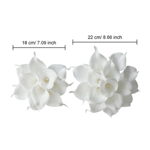 White Calla Lily Bouquets Boutonnieres Corsages - VANRINA